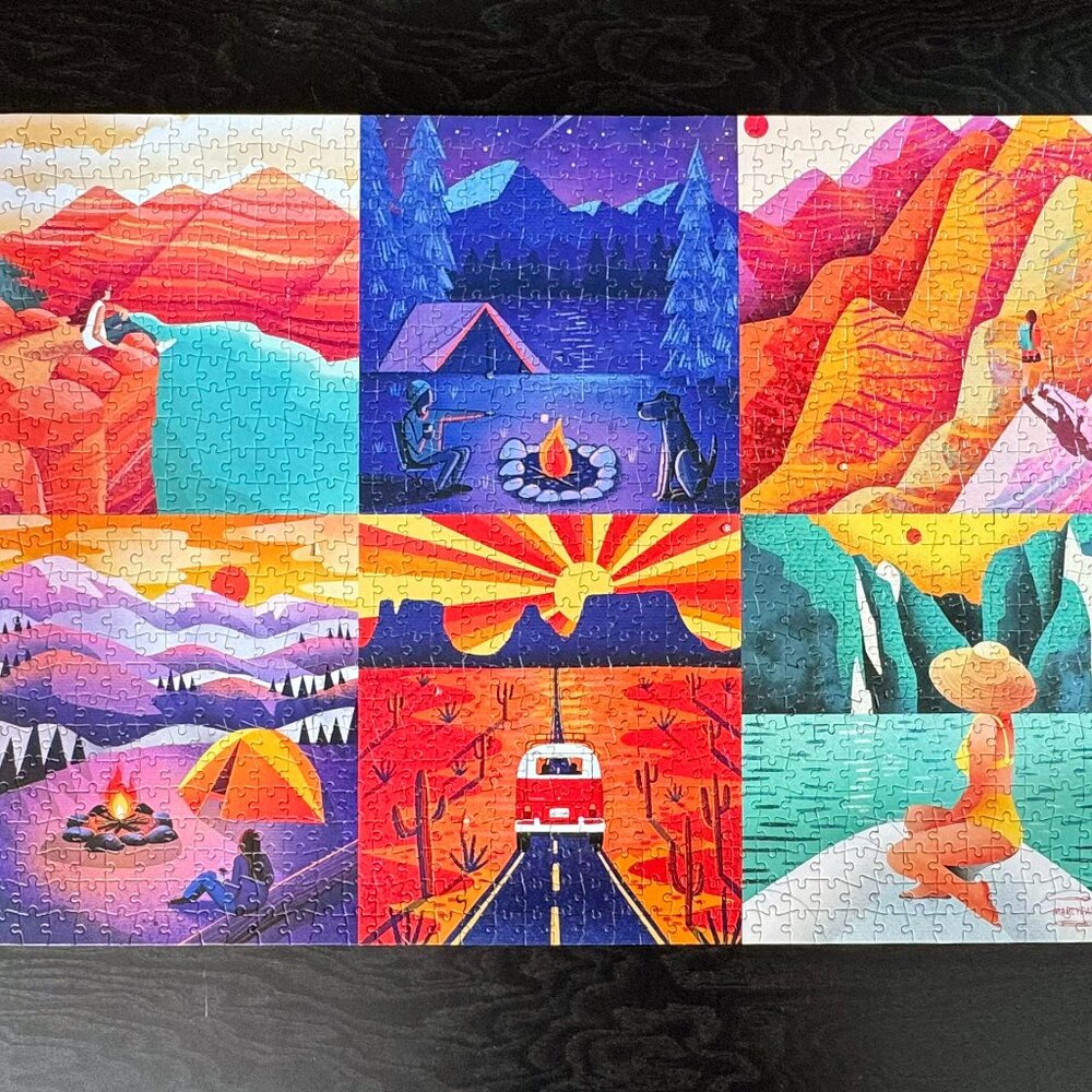 'PLACES YOU WILL GO' PUZZLE - 1,000 PIECES - 6 MINI PUZZLES IN ONE - Picture 6 of 14